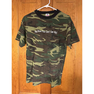 Men's Medium Camo T-Shirt - Ha! Now You Can't See Me!